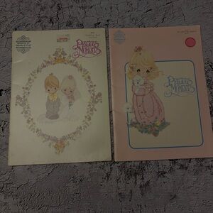 Bundle of Two Vintage Precious Moments Counted Cross Stitch Patterns
